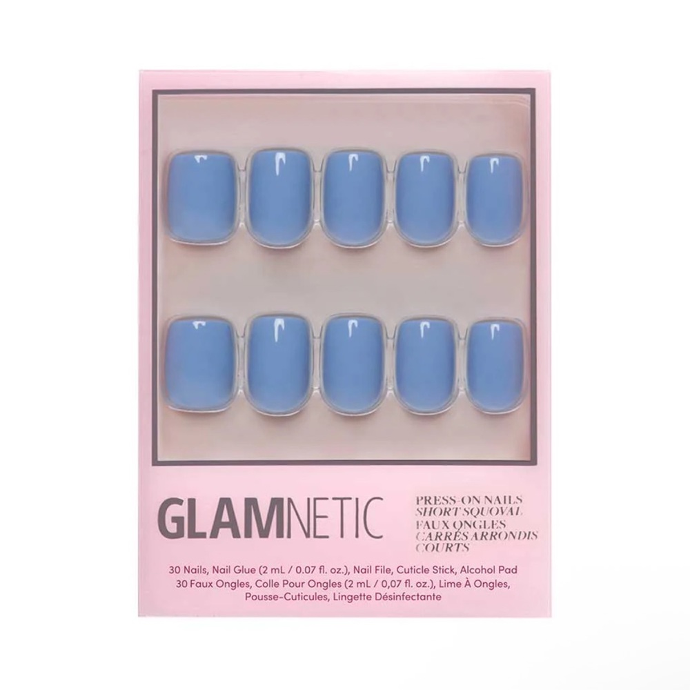 Glamnetic Cashmere Blue Press On Nails NWT - Picture 2 of 7